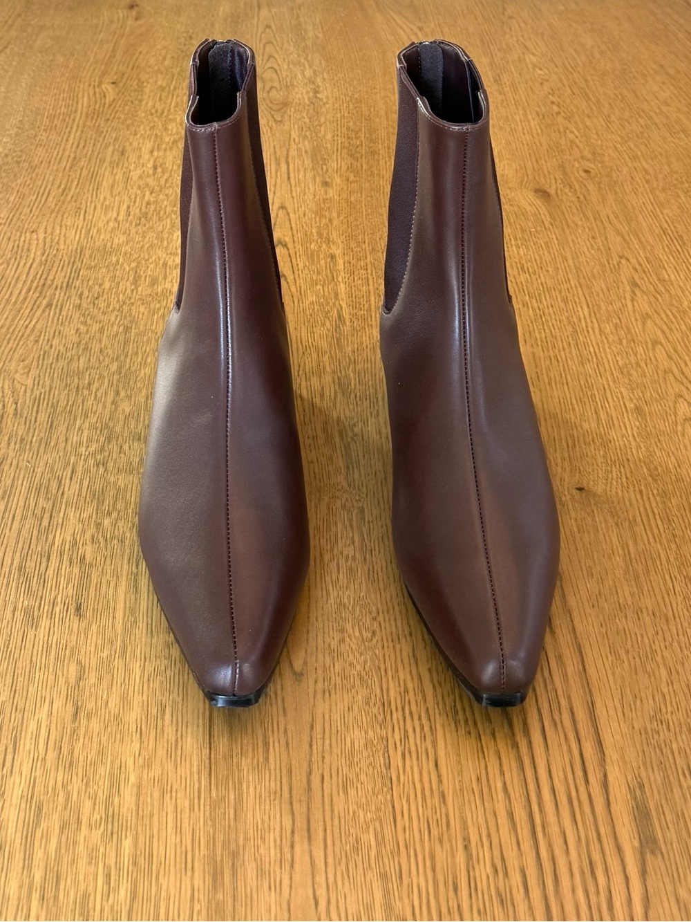 Quince Italian Leather Brown Chelsea Ankle Boots NIB Sz 7 - Picture 8 of 16